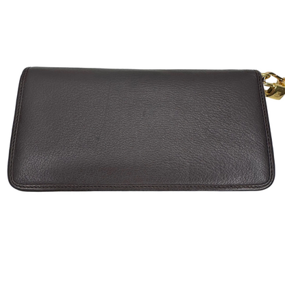 Pre-owned Loewe Long Leather Zippy Wallet (Brown) LOE.S.1003