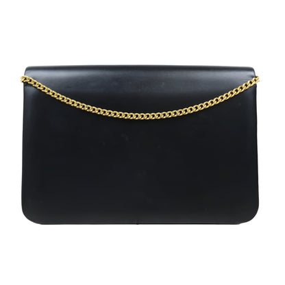 Pre-Owned Dior Vintage Box Calf Shoulder Bag (Navy)