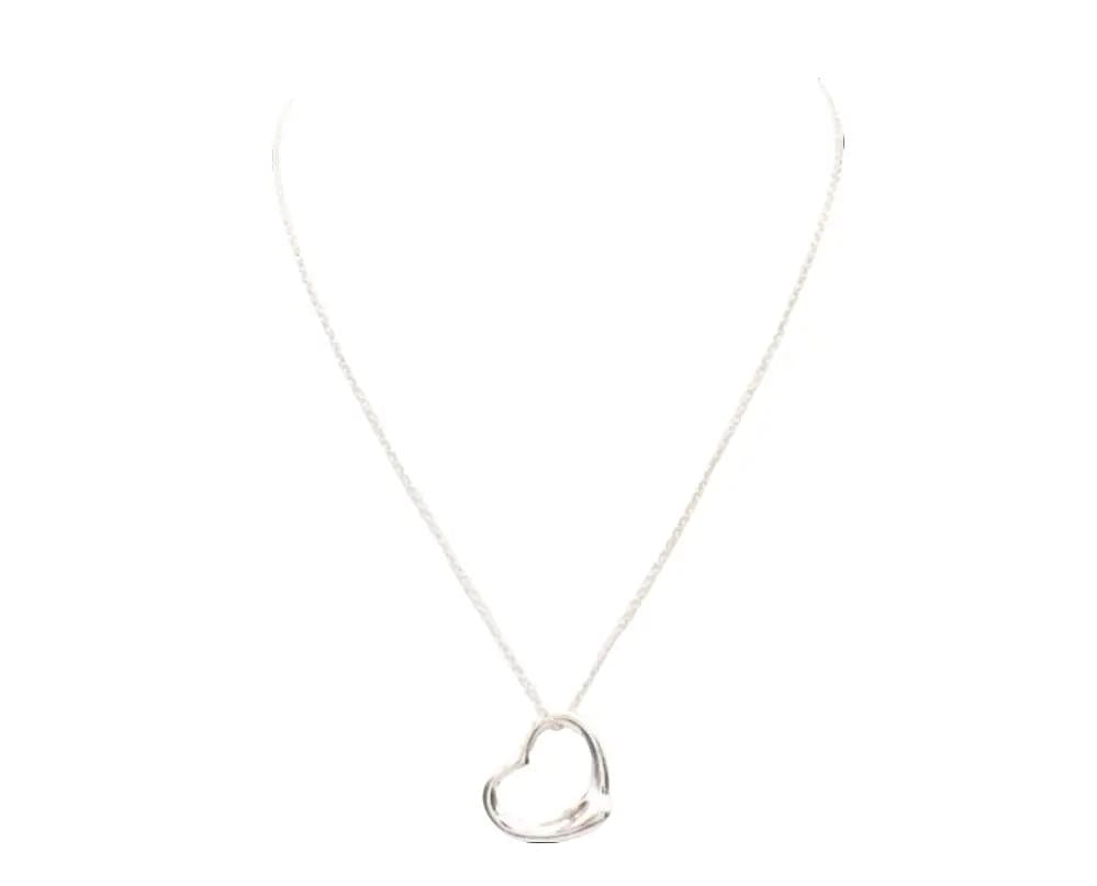 Pre-Owned Tiffany & Co Sterling Silver Elsa Peretti Open Heart TIF.J.1006 (Medium 22mm Heart)