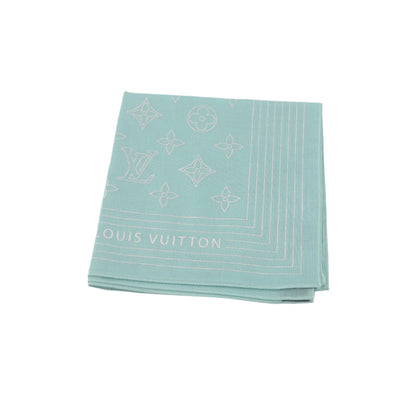 Pre-Owned Louis Vuitton Monogram Scarf (Blue)