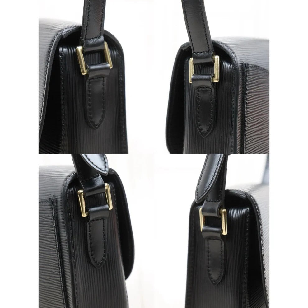 Pre-Owned Louis Vuitton Vintage Saint Cloud PM Epi Leather Crossbody (Black) LOU.B.1131