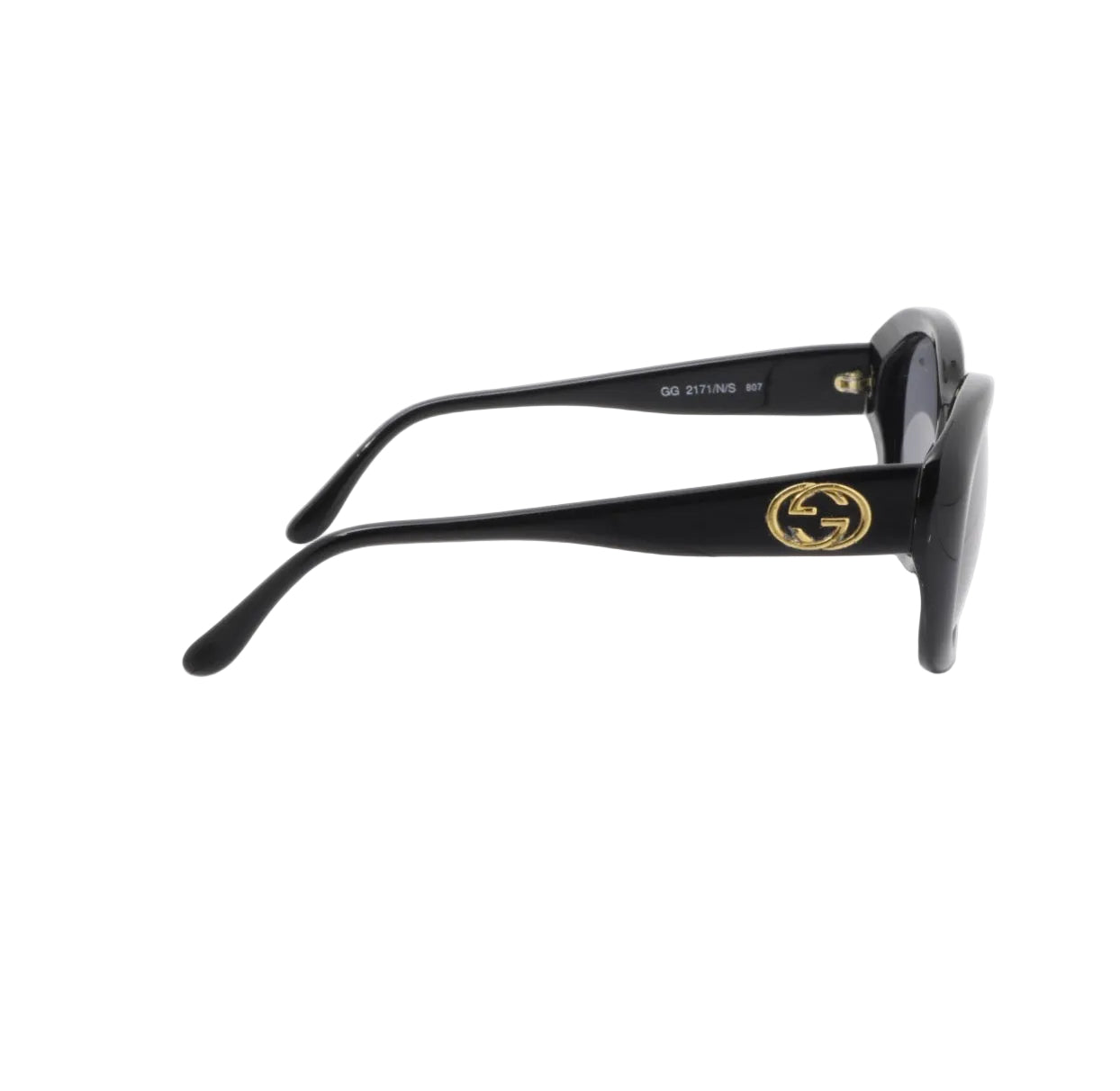 Pre-Owned Gucci Rounded Sunglasses (Gold GG) GUC.A.1015