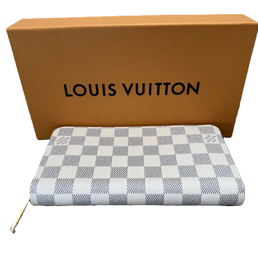 Pre-Owned Louis Vuitton Zippy Long Damier Azur Coated Canvas Wallet