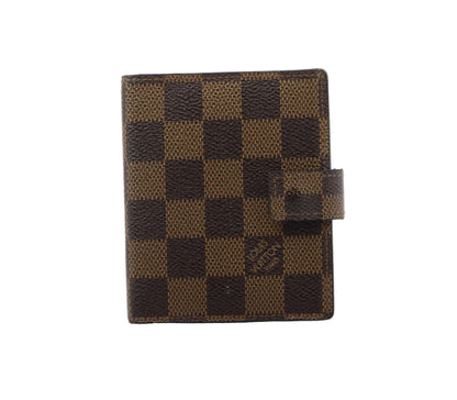 Pre-Owned Louis Vuitton Agenda Mini Damier Ebene LOU.S.1264 (Discontinued Style)