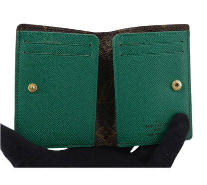 Pre-Owned Louis Vuitton Marie Compact Monogram & Vert Wallet LOU.S.1063