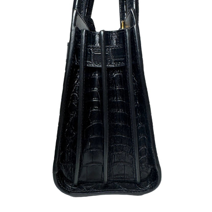 Pre-Owned Saint Laurent Sac de Jour Nano Shoulder Bag Croc Embossed Leather YSL.B.1009