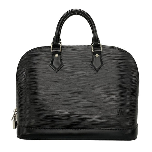 Pre-Owned Louis Vuitton Alma PM Epi Leather Top Handle Bag (Black)