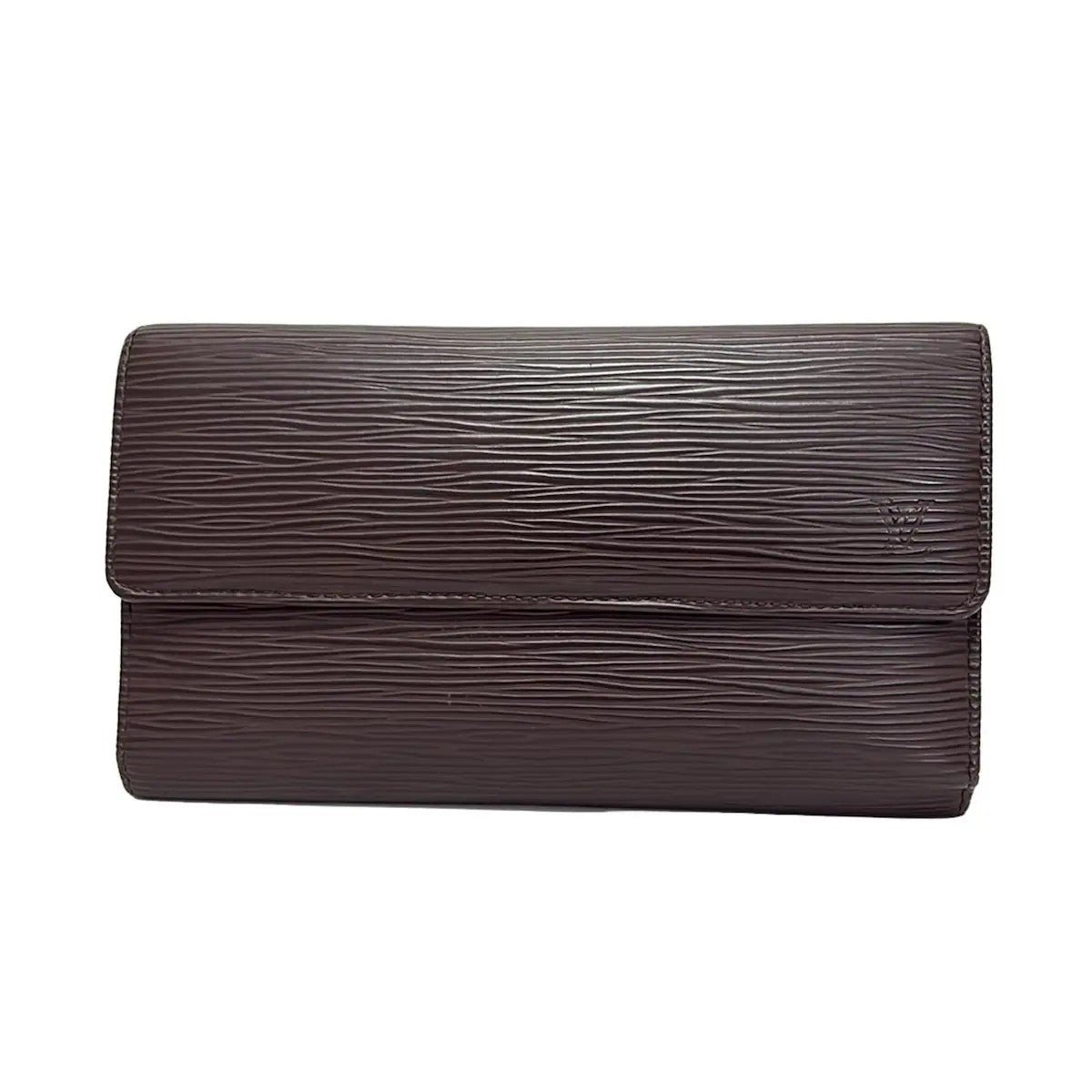 Pre-Owned Louis Vuitton Epi Leather Continental Wallet (Brown)