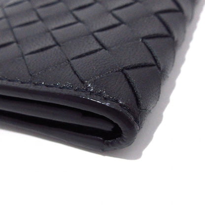 Pre-Owned Bottega Veneta Intrecciato Business Card Holder Leather (Black) BOT.S.1002