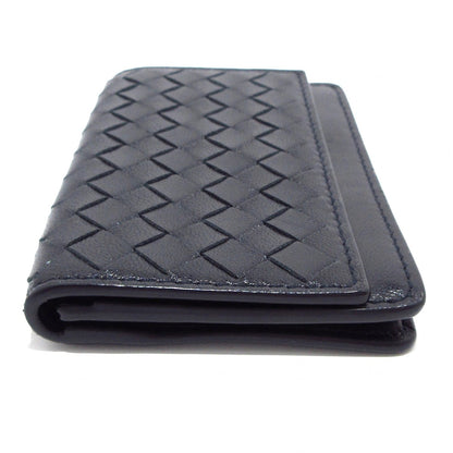Pre-Owned Bottega Veneta Intrecciato Business Card Holder Leather (Black) BOT.S.1002