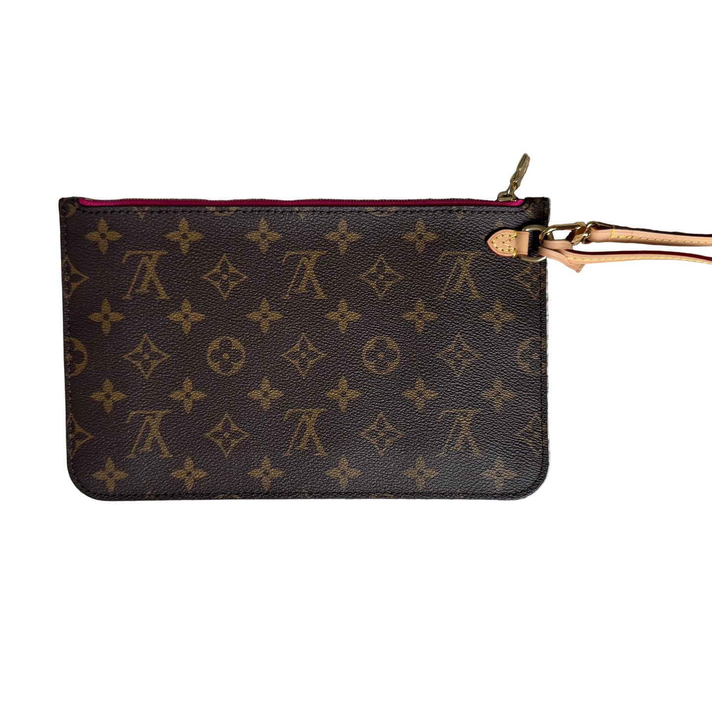 Pre-Owned Louis Vuitton Neverfull GM Monogram w/ Fuchsia Pink Interior Clutch LOU.B.1180