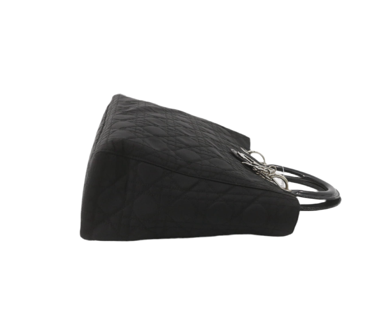 Pre-Owned Dior Lady Dior Large Nylon Top Handle Bag