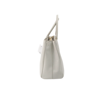 Pre-Owned Prada Galleria Saffiano Leather Shoulder Bag (Cream)