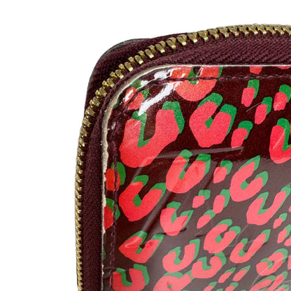 Pre-Owned Louis Vuitton Zippy Stephen Sprouse Leopard Graffiti Vernis Leather Wallet LOU.S.1293