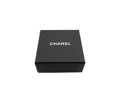 Pre-owned Chanel 01’ Gold & Black Stone Coco Mark Clip On Earrings CHA.J.1089
