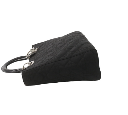 Pre-Owned Dior Lady Dior Large Nylon Top Handle Bag