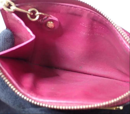 Pre-Owned Louis Vuitton Pochette Cle Small Vernis Leather (Dark Pink) LOU.S.1279