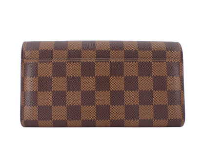 Pre-Owned Louis Vuitton Sarah Damier Ebene Long Wallet LOU.S.1151