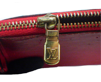Pre-Owned Louis Vuitton Pochette Accessories Epi Leather Shoulder Bag (Red) LOU.B.1151