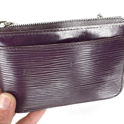 Pre-Owned Louis Vuitton Pochette Cle Small Epi Leather (Purple) LOU.S.1292