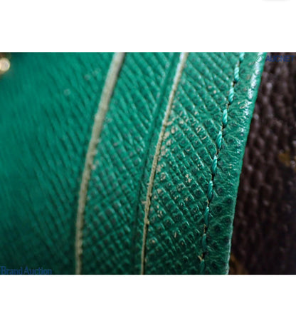 Pre-Owned Louis Vuitton Marie Compact Monogram & Vert Wallet LOU.S.1063