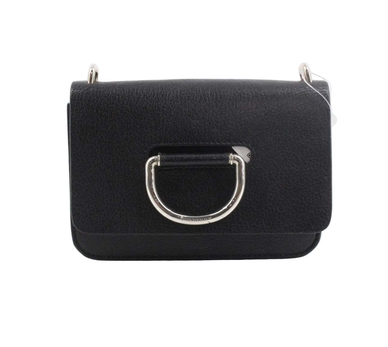 Pre-Owned Burberry D-Ring Leather Crossbody Bag (Black) BUR.B.1039