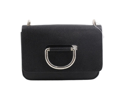 Pre-Owned Burberry D-Ring Leather Crossbody Bag (Black) BUR.B.1039