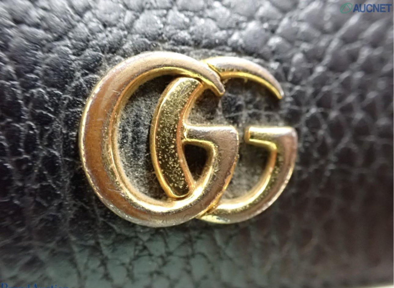 Pre-Owned Gucci Marmont Leather Bifold Card Case (Black) GUC.S.1018