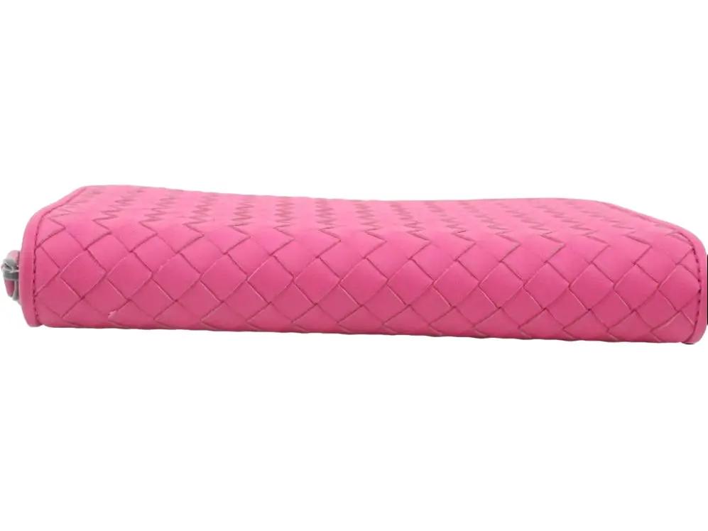 Pre-Owned Bottega Veneta Intrecciato Zippy Wallet (Pink) BOT.S.1006