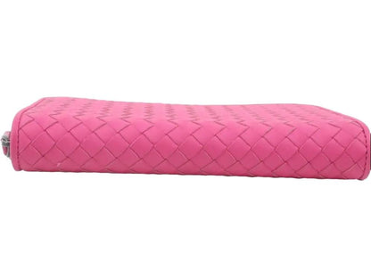 Pre-Owned Bottega Veneta Intrecciato Zippy Wallet (Pink) BOT.S.1006