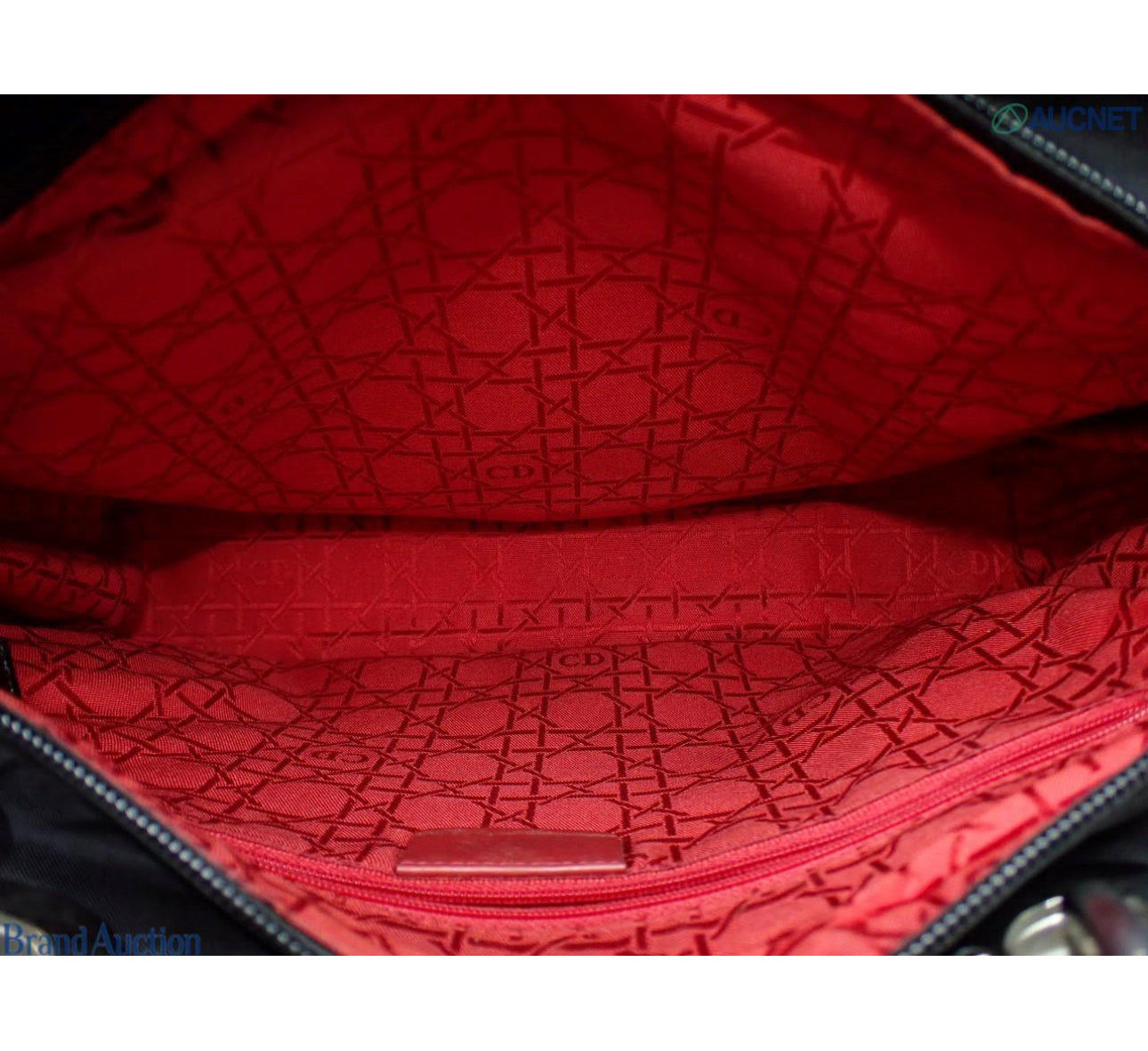 Pre-Owned Dior Lady Dior Large Nylon Top Handle Bag