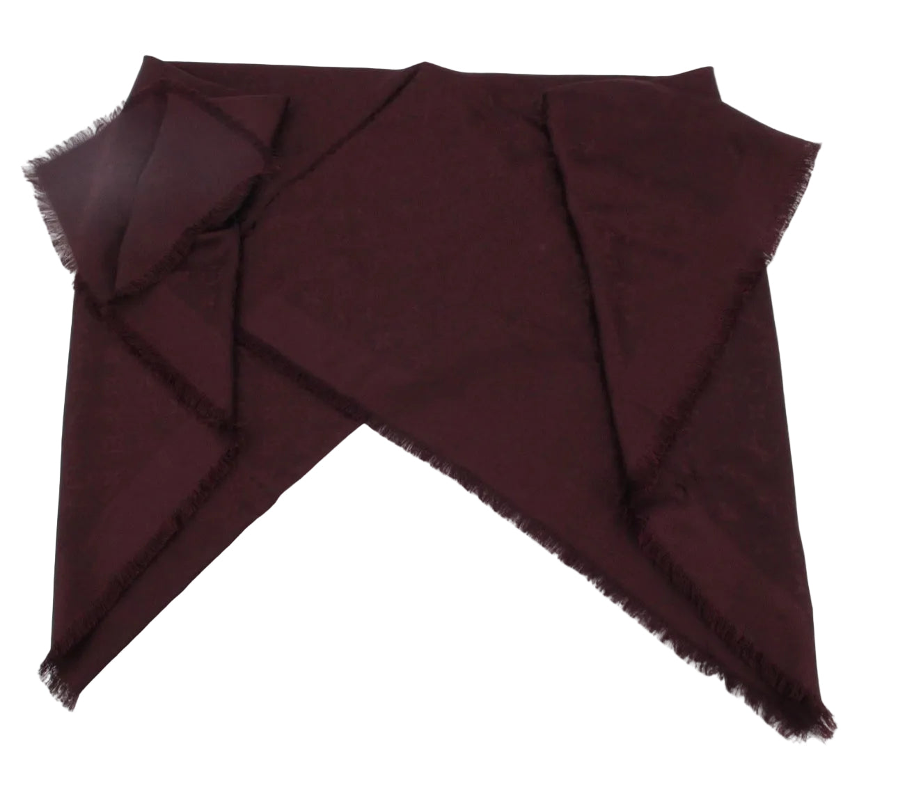 Pre-Owned Louis Vuitton Monogram Blanket Shawl (Burgundy) LOU.A.1015