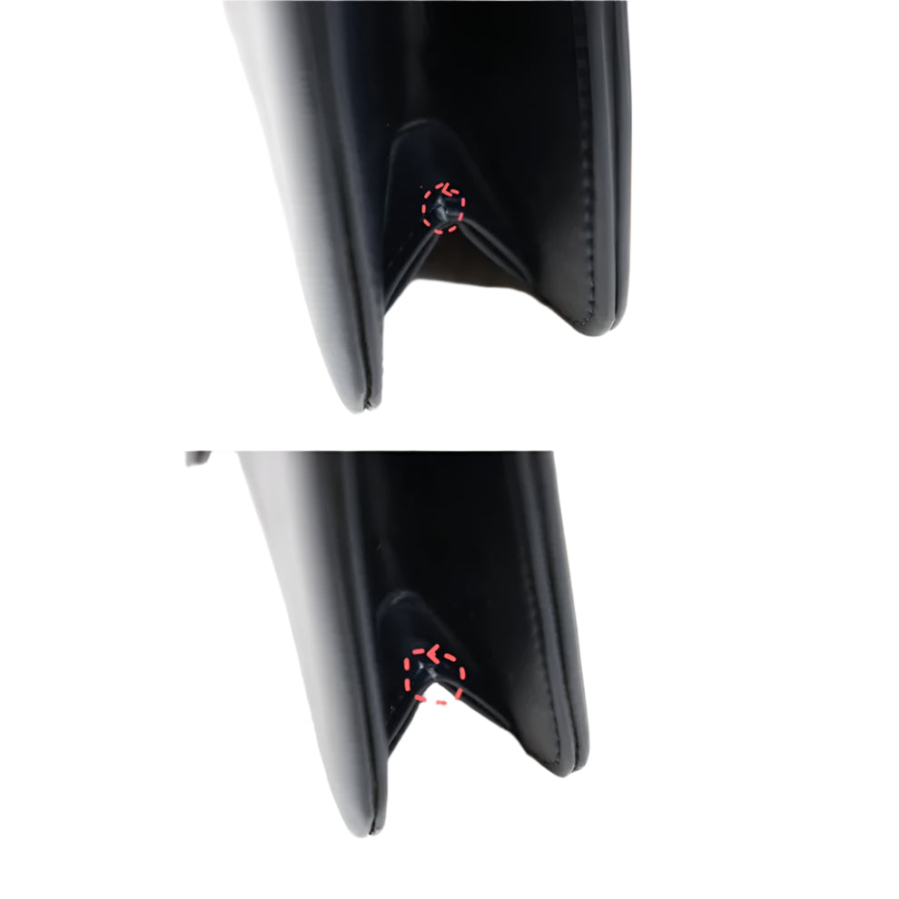 Pre-Owned Dior Vintage Box Calf Shoulder Bag (Navy)