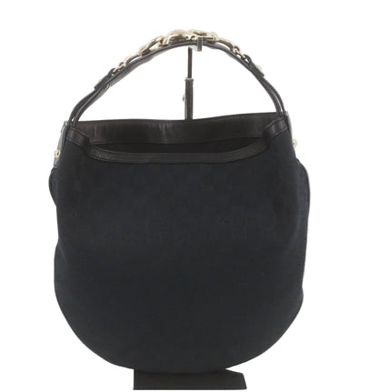 Pre-Owned Gucci Horsebit GG Canvas & Leather Shoulder Bag GUC.B.1033