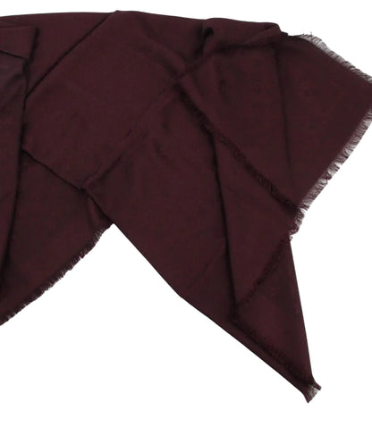 Pre-Owned Louis Vuitton Monogram Blanket Shawl (Burgundy) LOU.A.1015