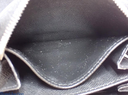 Pre-owned Louis Vuitton Zippy Coin Purse Epi Leather Wallet (Black) LOU.S.1133