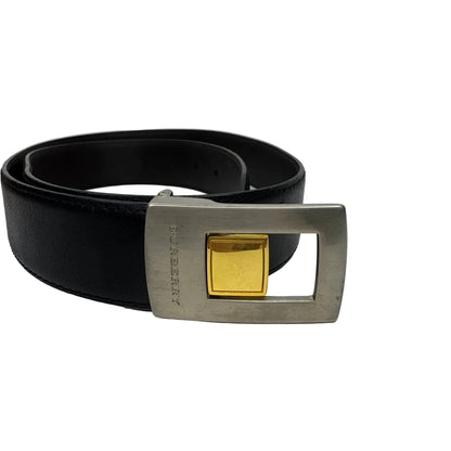 Pre-Owned Burberry Reversable Leather Belt 105 (Black/Brown)