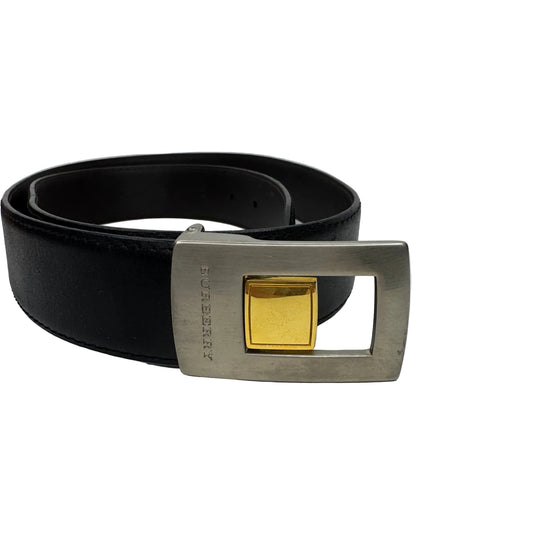 Pre-Owned Burberry Reversable Leather Belt 105 (Black/Brown)