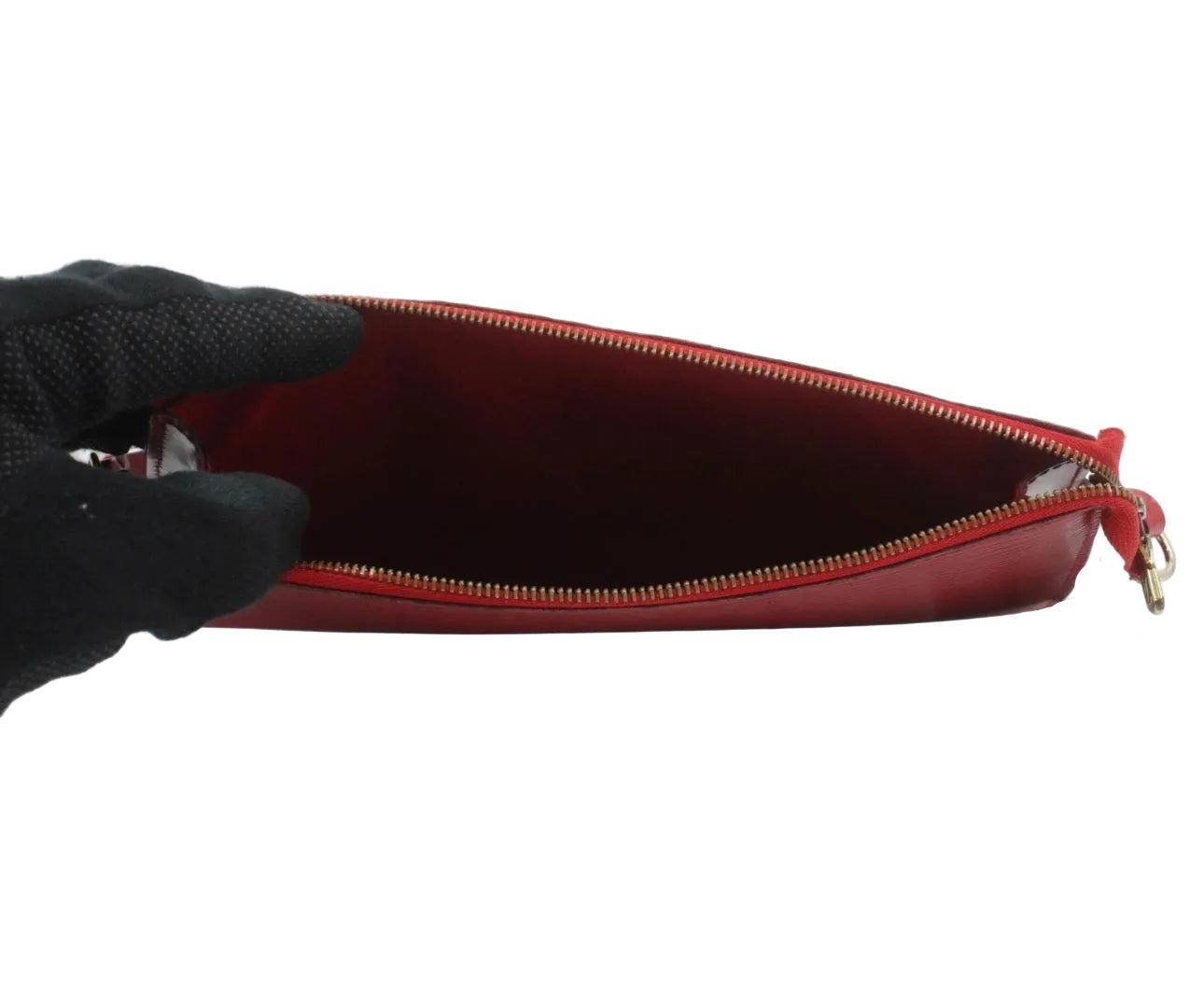 Pre-Owned Louis Vuitton Pochette Accessories Epi Leather Shoulder Bag (Red) LOU.B.1151
