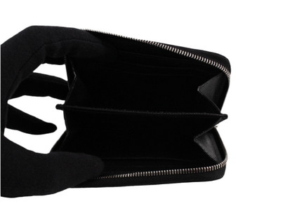 Pre-owned Louis Vuitton Zippy Coin Purse Epi Leather Wallet (Black) LOU.S.1133