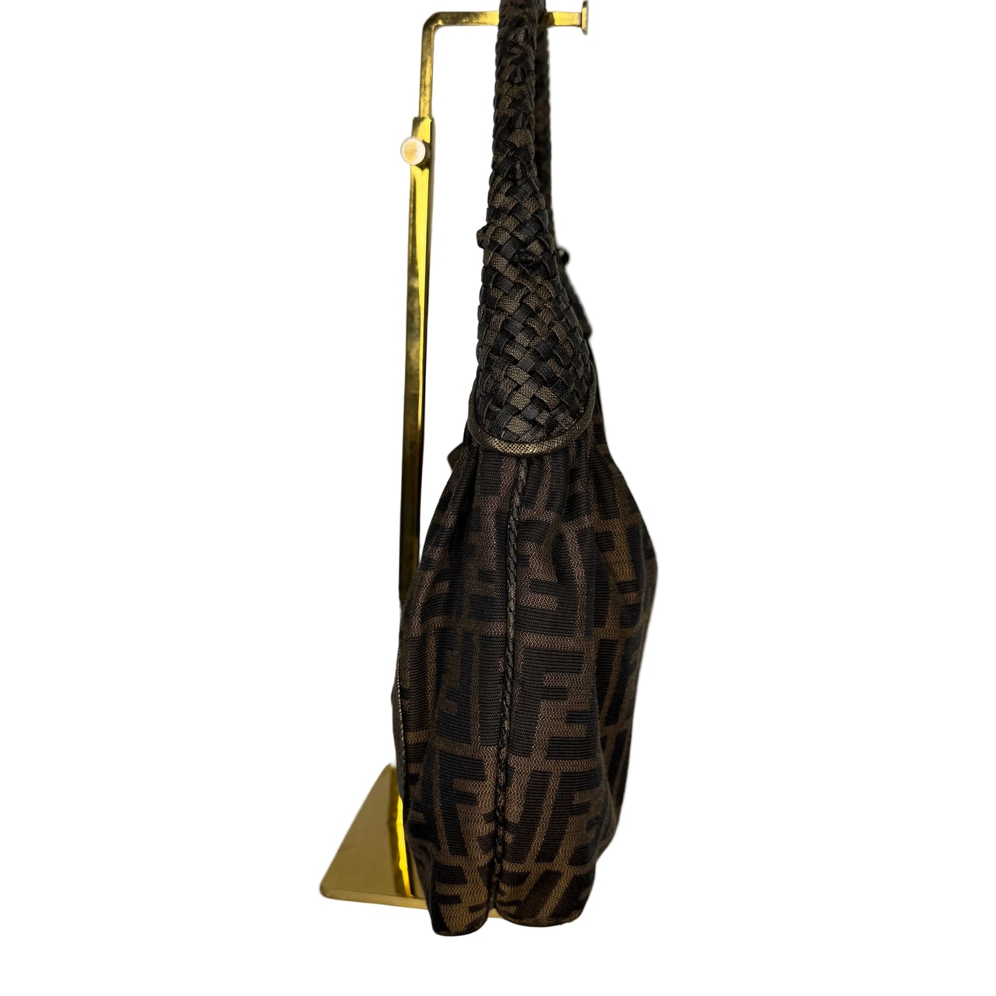 Pre-Owned Fendi Vintage Spy Canvas Hobo FEN.B.1005