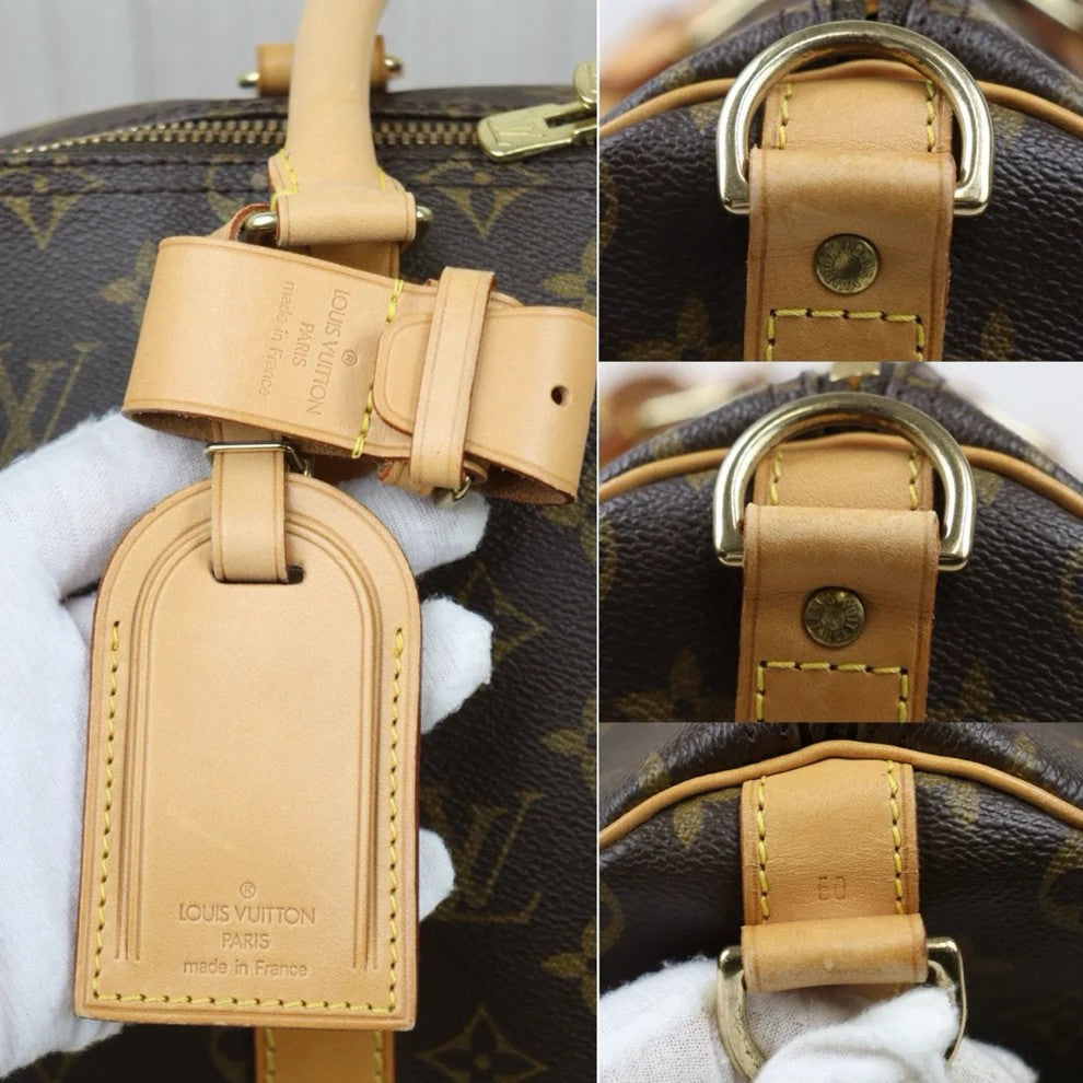 Pre-Owned Louis Vuitton Keepall 50 Bandoulier Monogram Coated Canvas Travel Bag LOU.T.1012