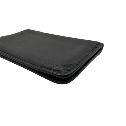 Pre-Owned Bottega Veneta Intrecciato Business Card Holder Leather (Blac) BOT.S.1000