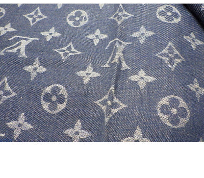 Pre-Owned Louis Vuitton Monogram Denim Shawl (Blue) LOU.A.1047
