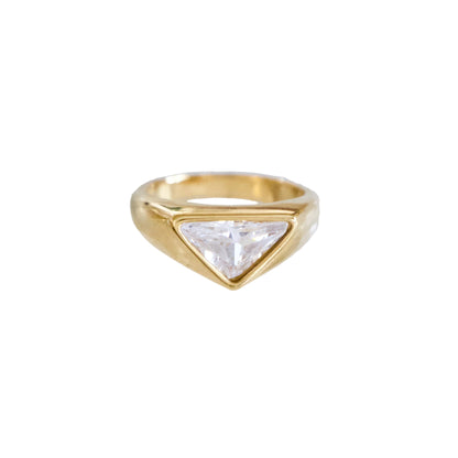 Fashion Triangle Ring Hypoallergenic & Waterproof