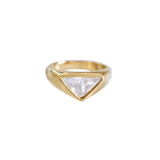 Fashion Triangle Ring Hypoallergenic & Waterproof