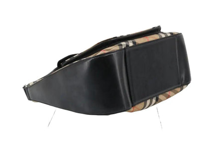 Pre-Owned Burberry Nova Check Shadow Horse Canvas and Leather Shoulder Bag BUR.B.1041