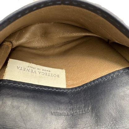 Pre-Owned Bottega Veneta Intrecciato Business Card Holder Leather (Blac) BOT.S.1000