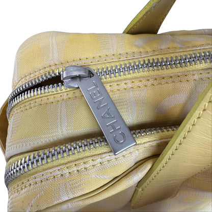 Pre-Owned Chanel New Travel Line Yellow Zip Around Tote CHA.B.1028