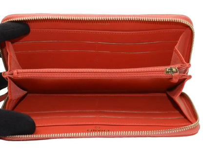 Pre-Owned Chanel Classic Lambskin Leather Long Wallet (Red) CHA.S.1022